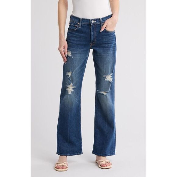 MOTHER Denim - Mother Women's Blue Superior The Bookie Sneak Bootcut Denim Jeans Size 28 NWOT
